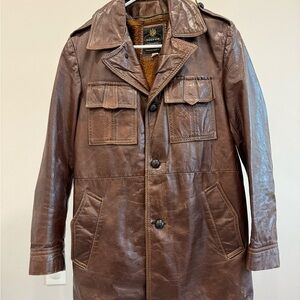 Vintage brown leather jacket